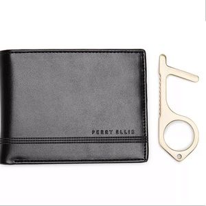 NWT Men's Faux-Leather  Wallet w/ Multitool